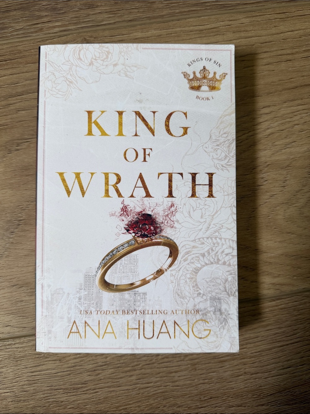 King of Wrath by Ana Huang - White & Gold Cover